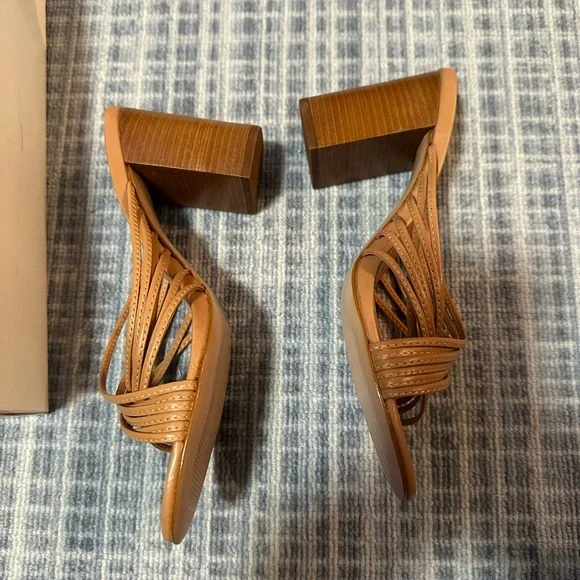 NIB Schutz Evangeline Sandals in Honey Peach Sz 8.5 - Picture 2 of 6